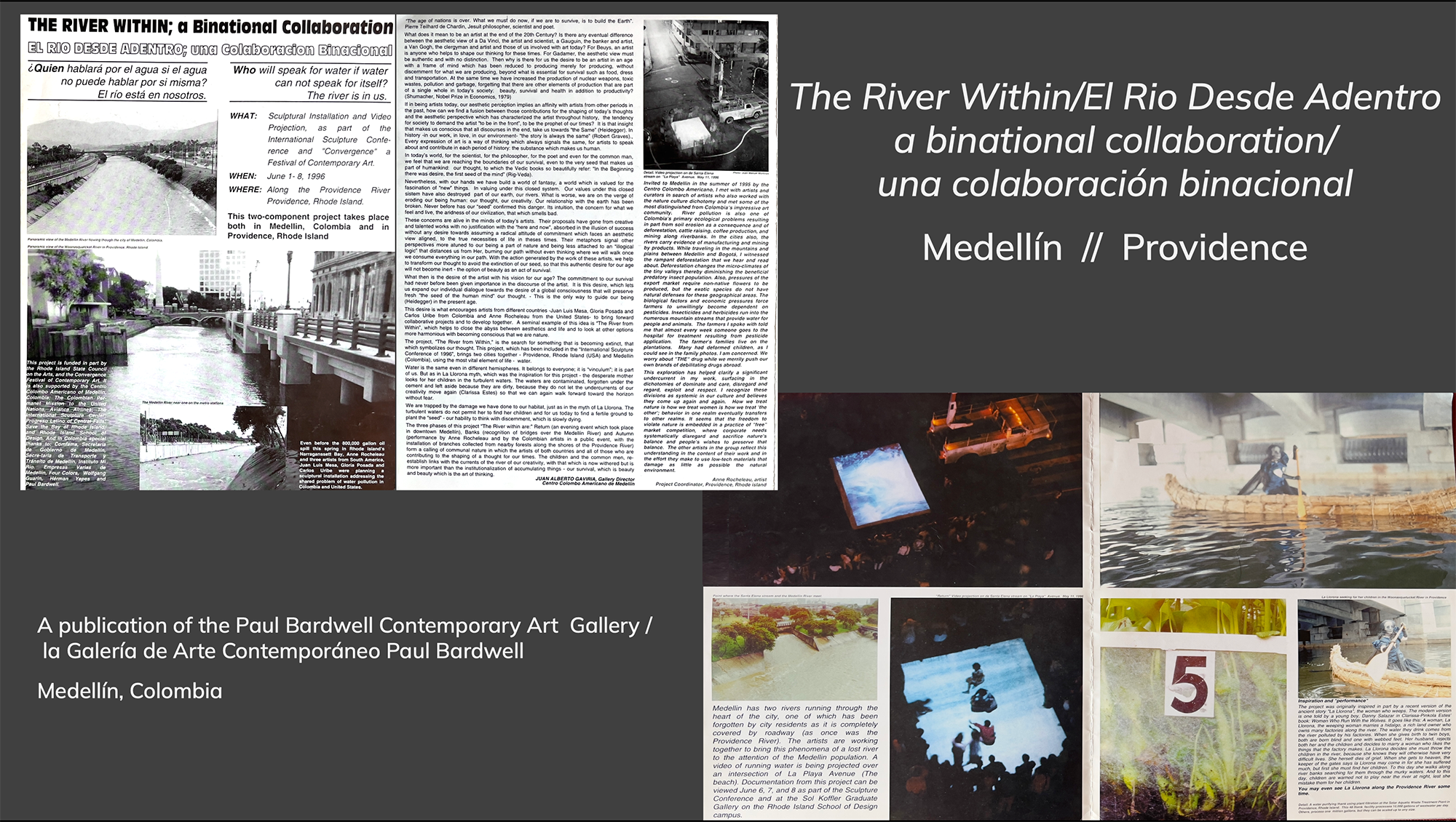 1996 Folio published by the Paul Bardwell Contemporary Art Gallery for the four-part project