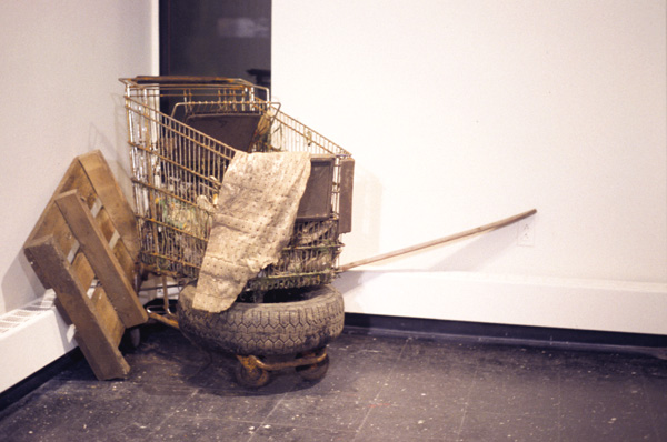 The River Within/El Rio Desde Adentro: La Llorona exhibition

Grocery cart, tire, wood pallet, miscellaneous trash from Woonasquatucket River found by La Llorona: relics from LaLlorona performance