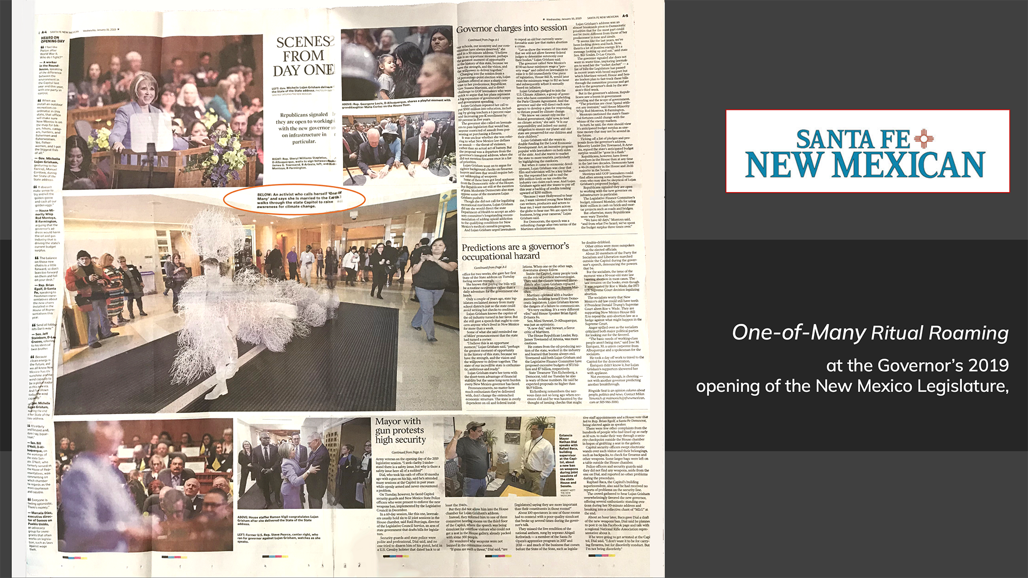 Santa Fe New Mexican, January 16, 2019, p. A-5
