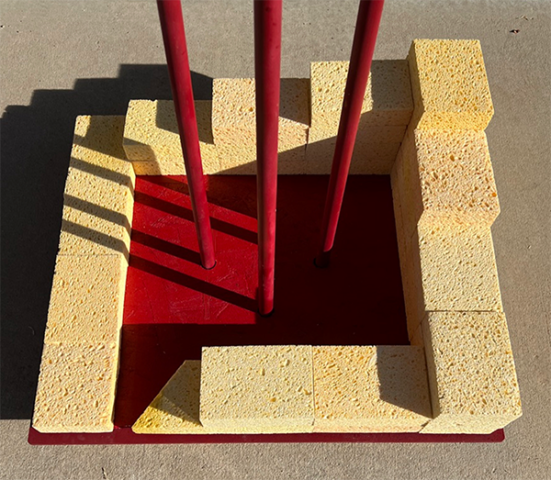 Haunt: Climate Memorial with Sponges No. 2, configuration