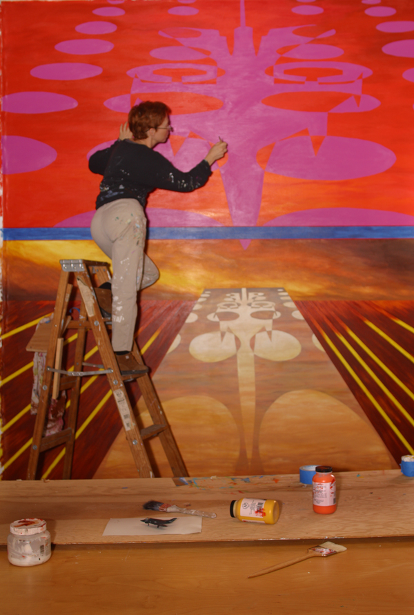 Who Decides Who Gets to Di(n)e? II

(in progress/with artist at work)

acrylic on canvas

H. 110″ W. 106″

$17,000